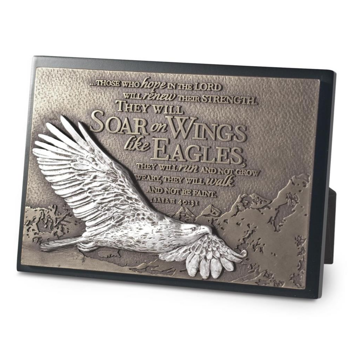 Sculpture Plaque: Soar On Wings Like Eagle (#20754)