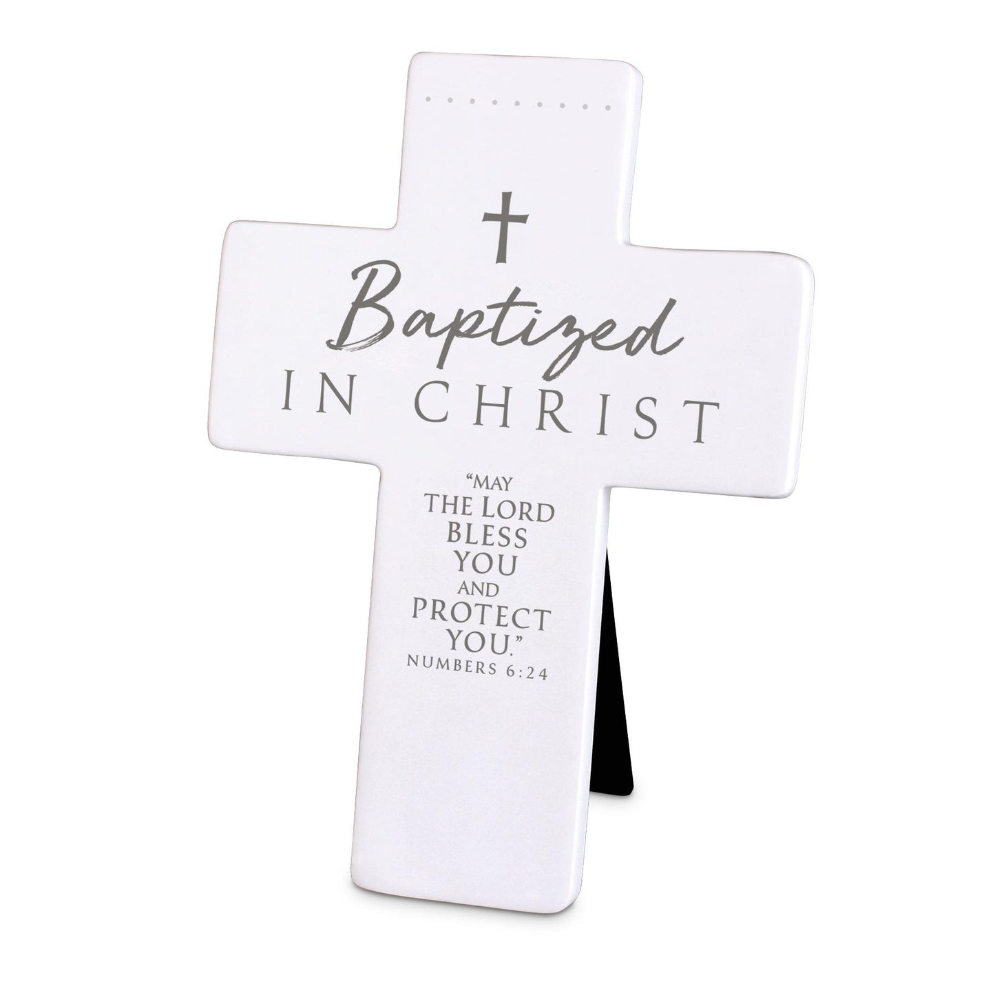 Resin Tabletop Cross - Baptized In Christ (#11267)