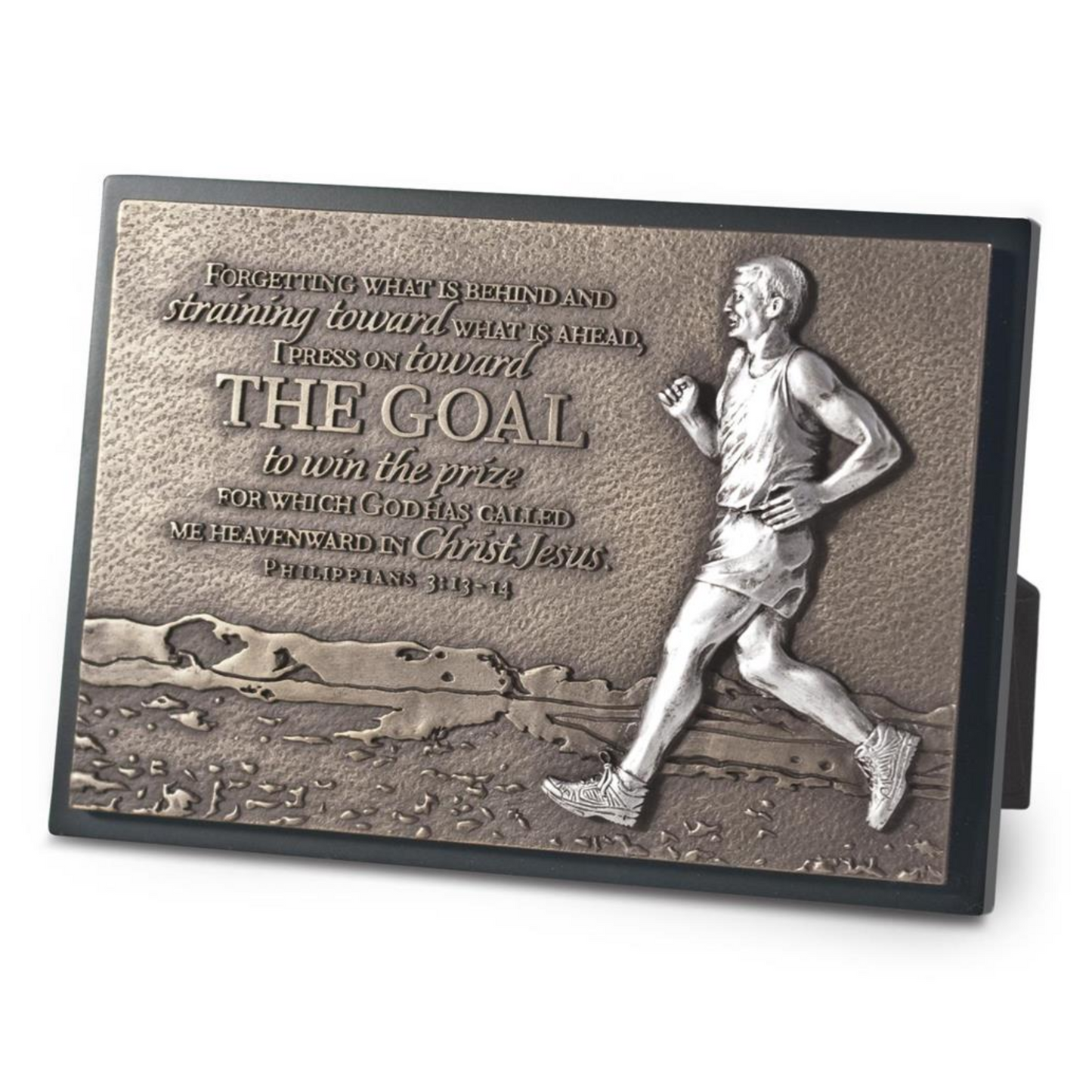 Sculpture Plaque: Runner, The Goal (#20755)