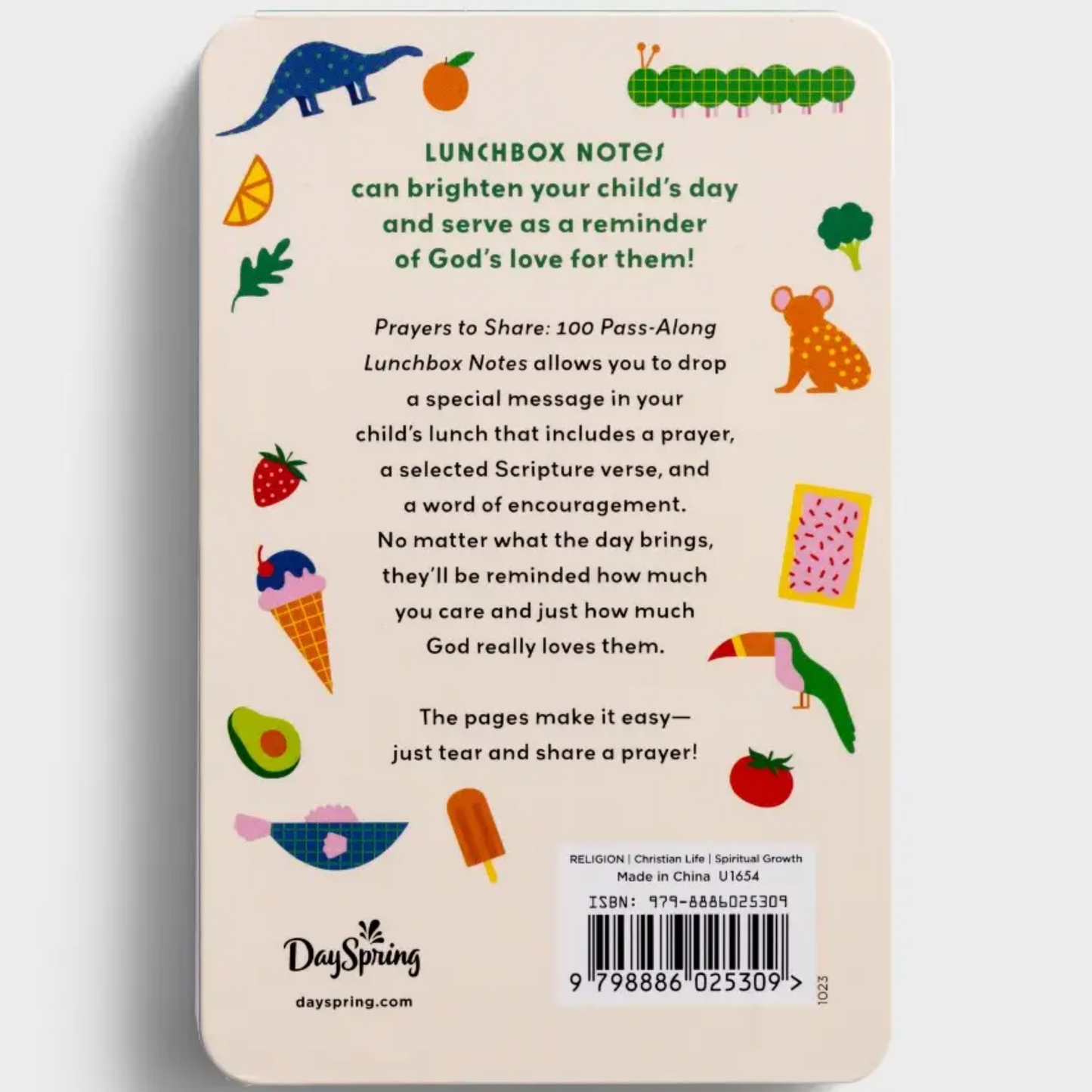 Prayers to Share: 100 Pass-Along Lunch Box Notes for Kids (U1654)