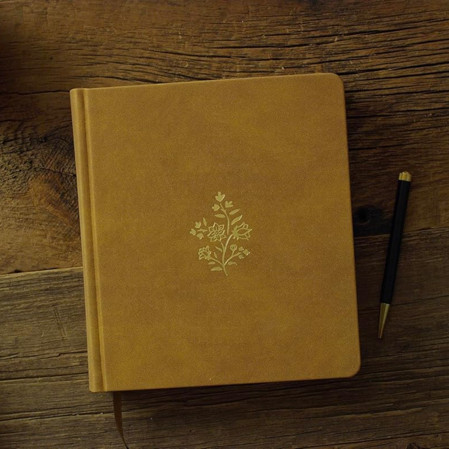 ESV Journaling Study Bible, TruTone® over Board, Nubuck Caramel