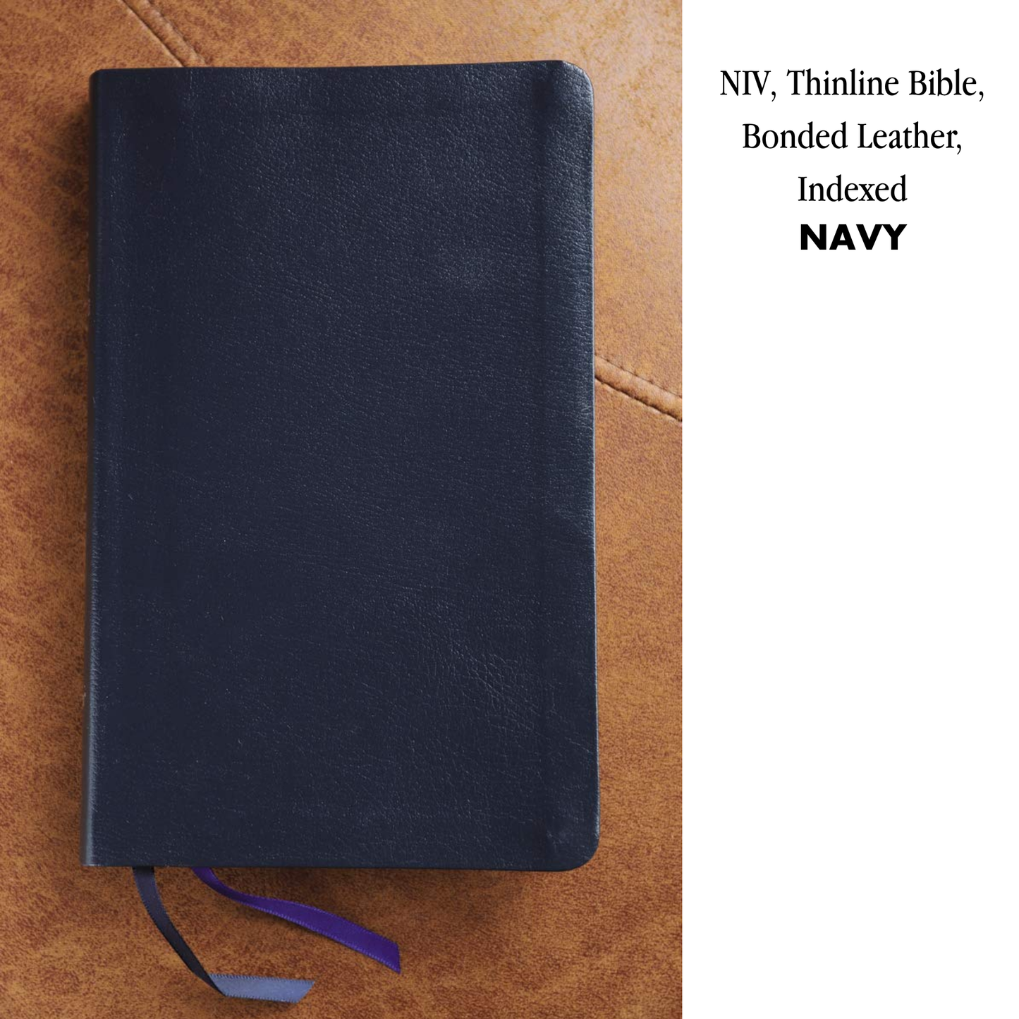 NIV, Thinline Bible, Bonded Leather, Indexed