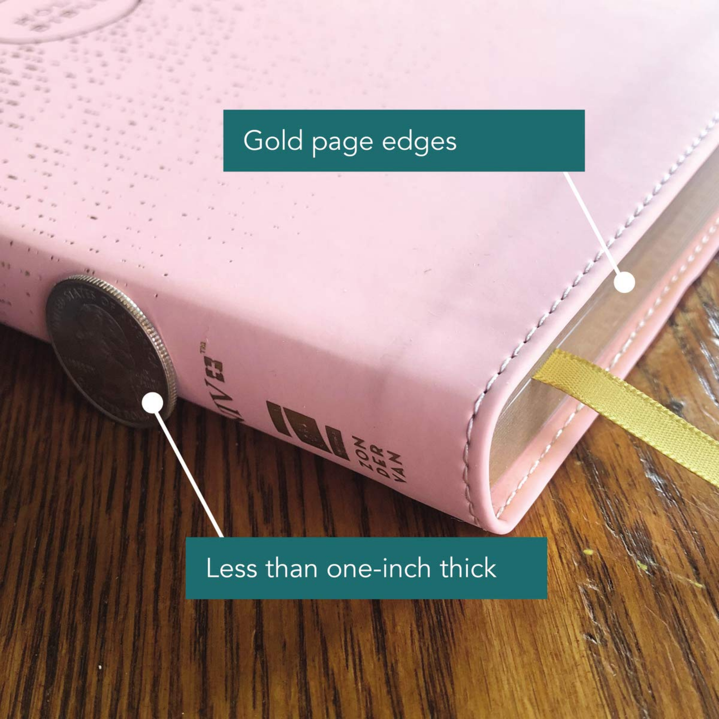 NIV, Thinline Bible for Teens, Pink Leathersoft