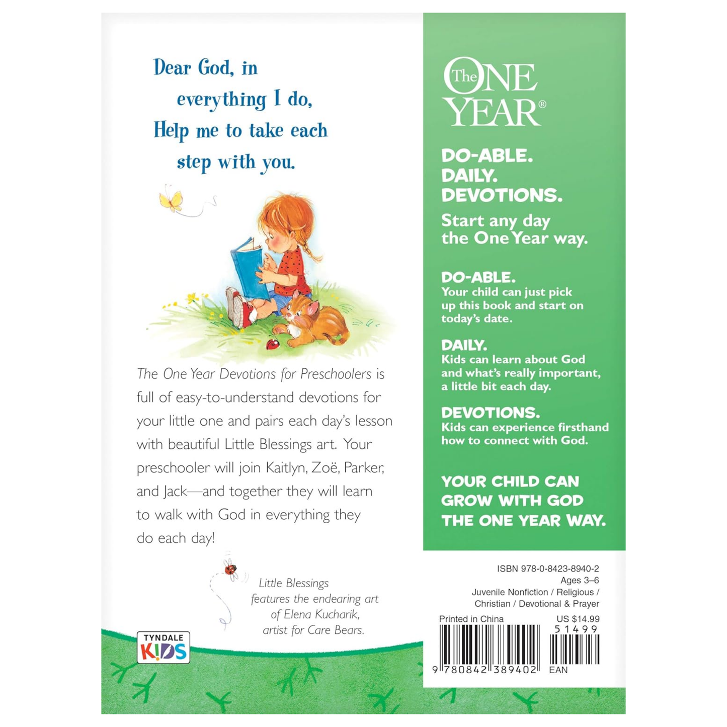 The One Year Devotions for Preschoolers (Little Blessings)
