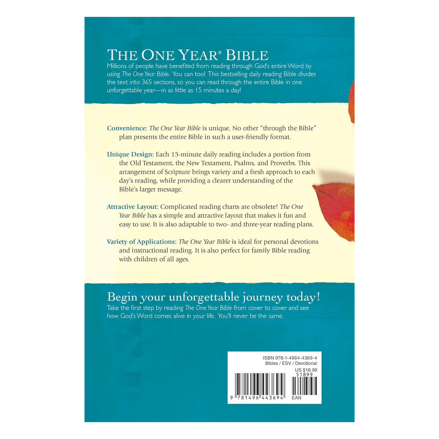 ESV, The One Year Bible (Softcover)