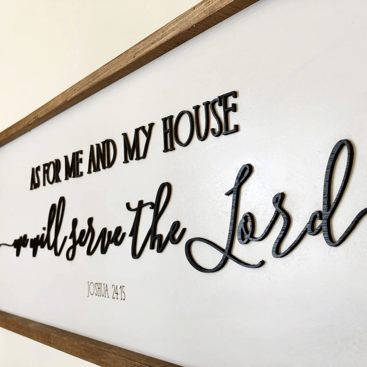 Wall Frame - As for Me And My House (Joshua 24:15)