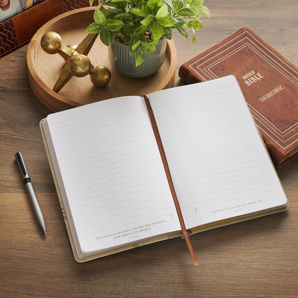 Leather Journal - Amazing Grace, Isaiah 53:5 (JL925)
