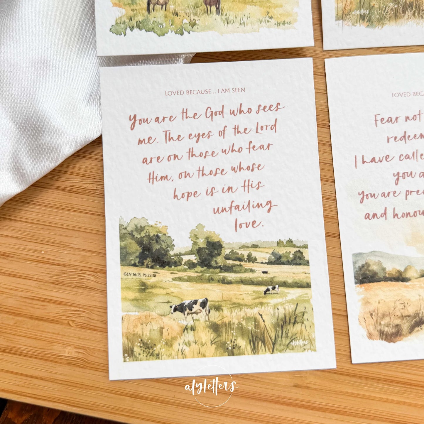 Mini Blessing Cards (Set of 6) - Loved Because