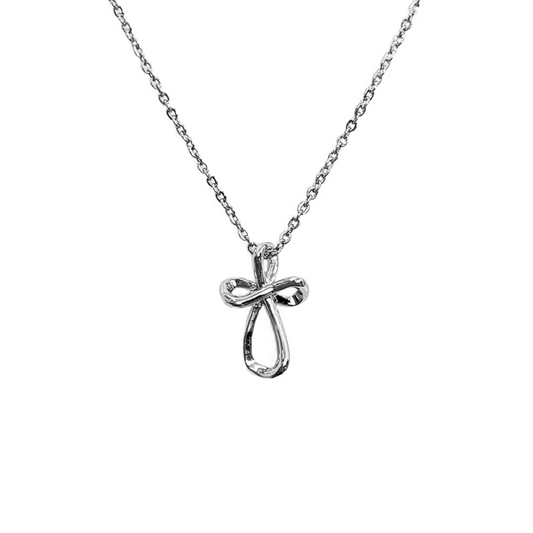 Infinity Cross Pendant Necklace