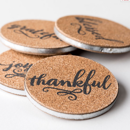 Coasters - Joyful, Thankful, Grateful, and Blessed (Set of 4 - #10386)