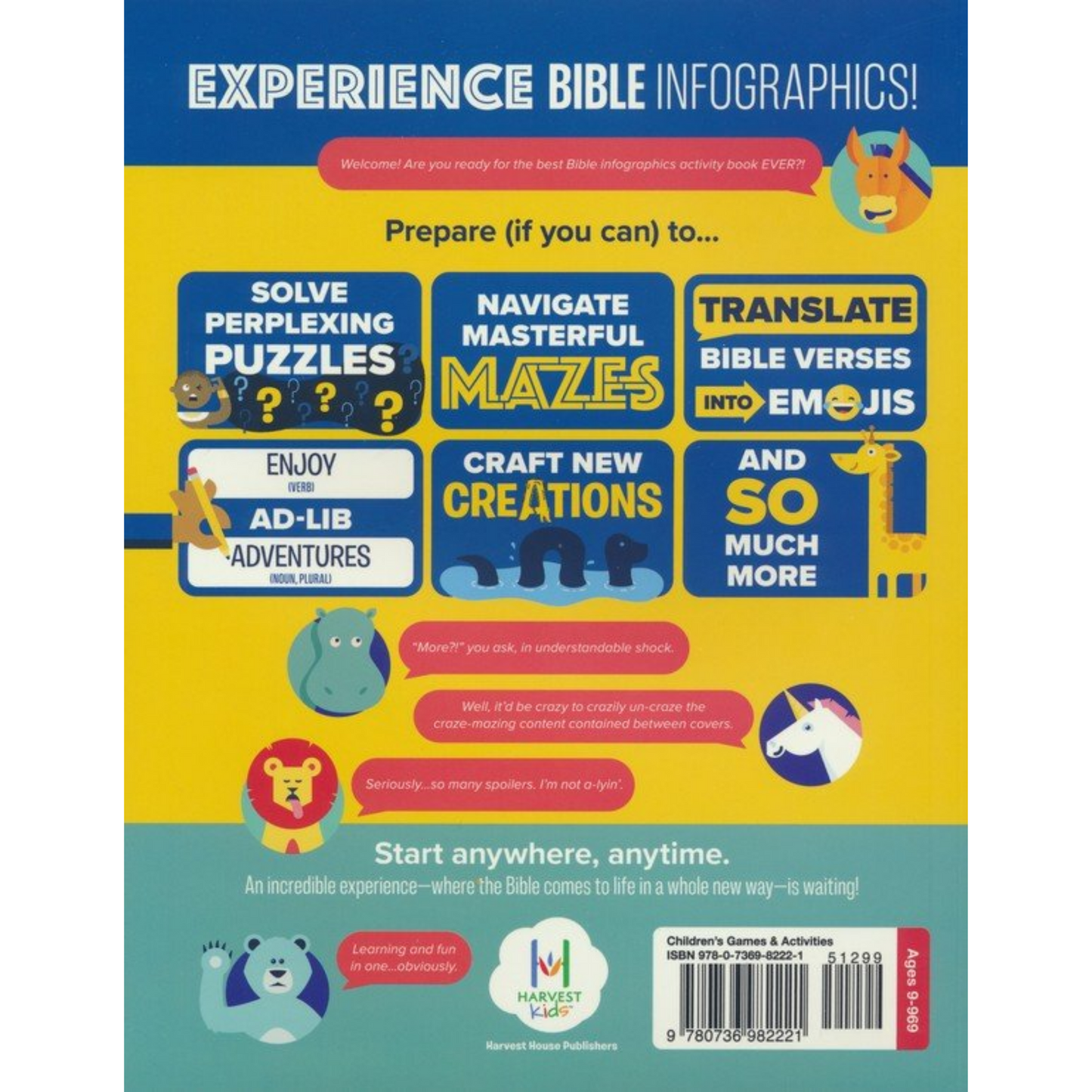 Bible Infographics for Kids Activity Book
