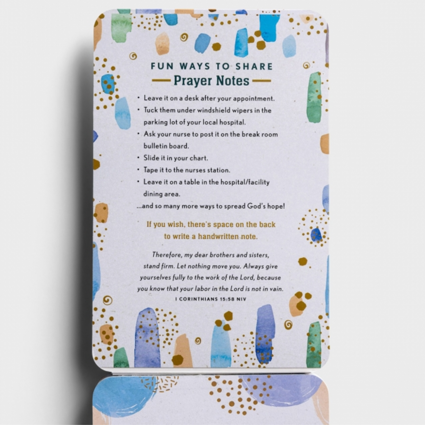 Prayers to Share: 100 Pass-Along Notes to Encourage Healthcare Heroes (#J7051)