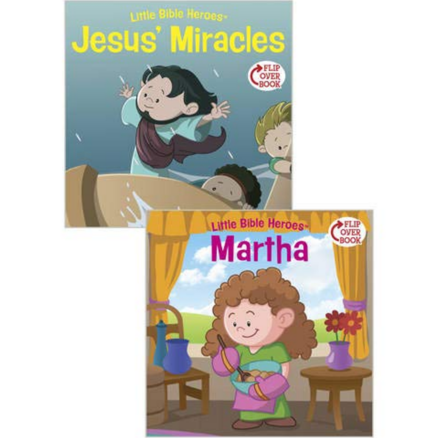 Little Bible Heroes: Flip-Over Book