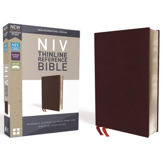NIV Thinline Ref Bible, Bonded Leather