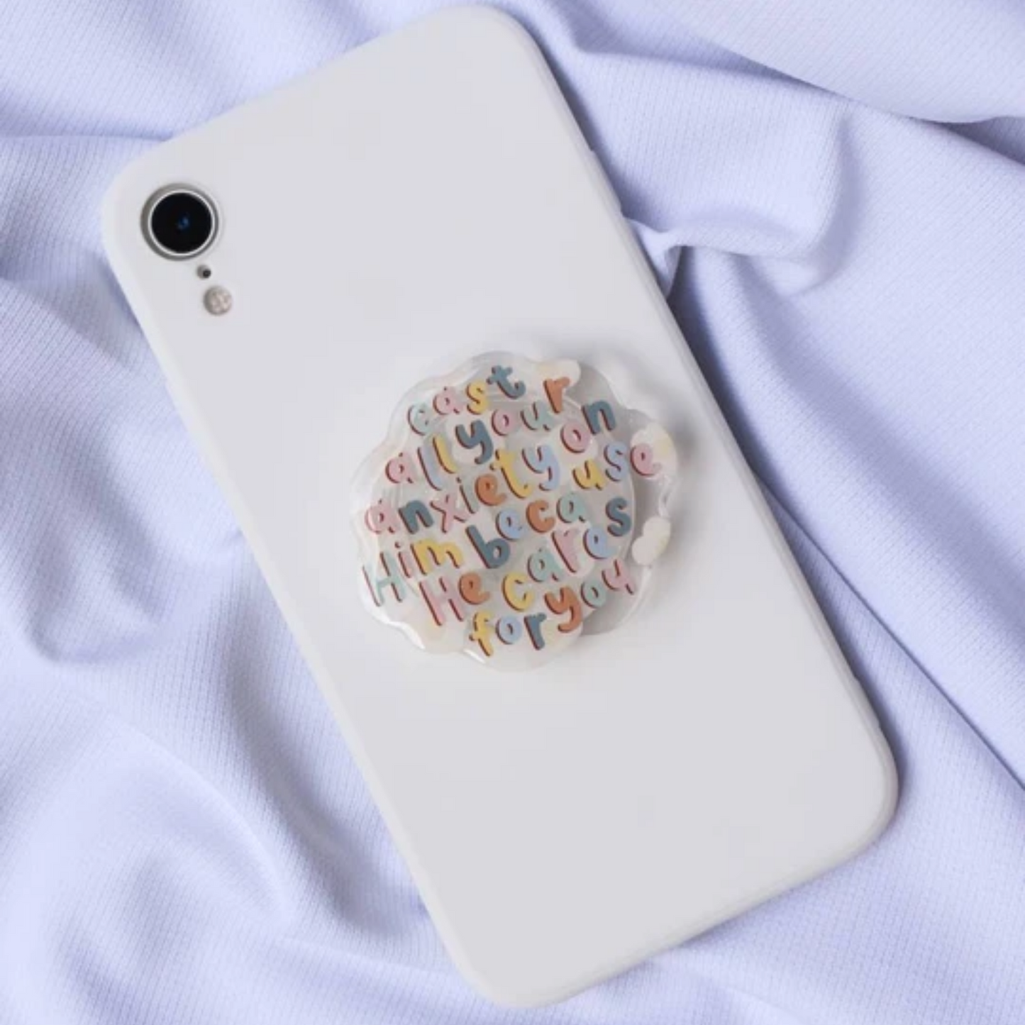 CAST ALL YOUR ANXIETY Phone Grip