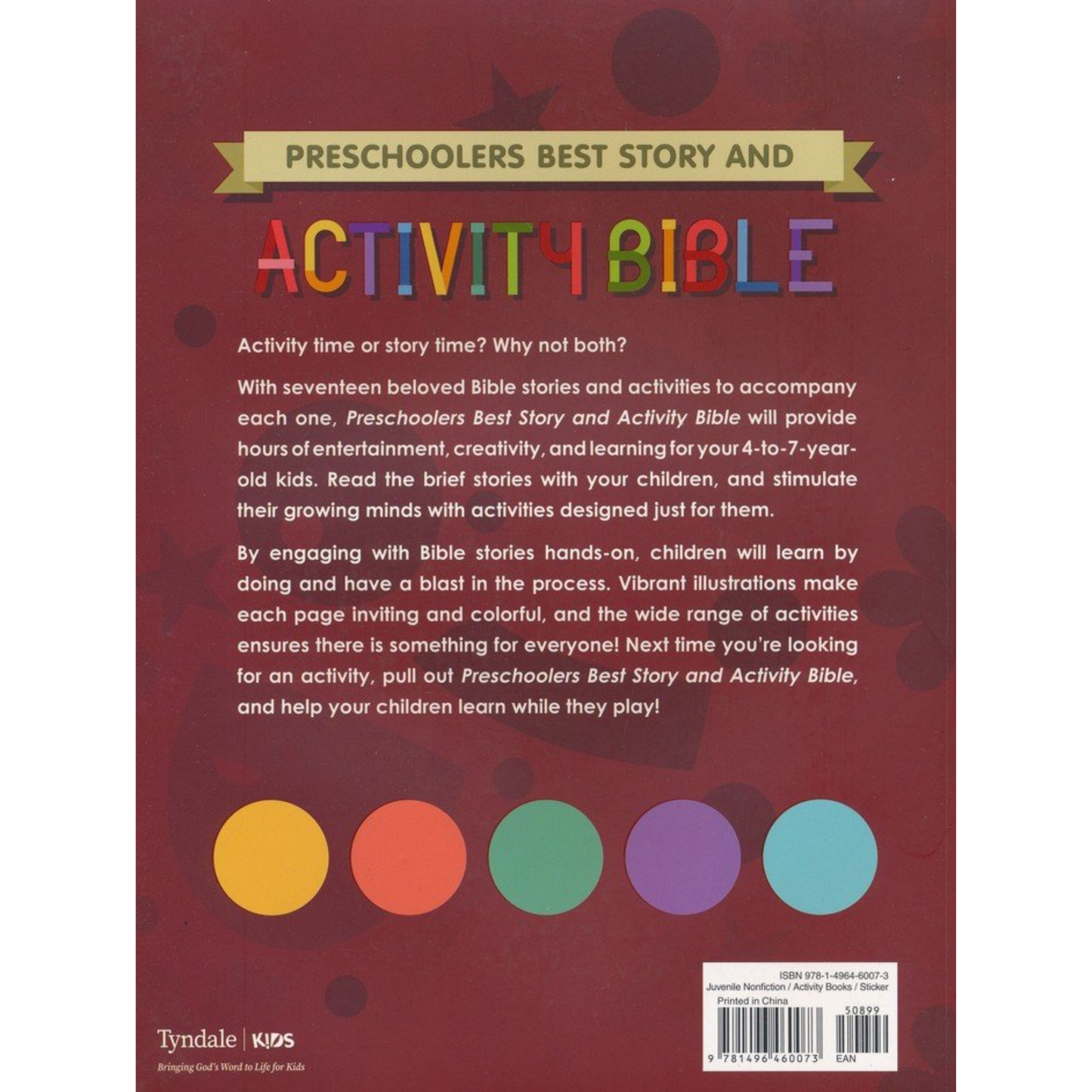 Preschoolers Best Story and Activity Bible