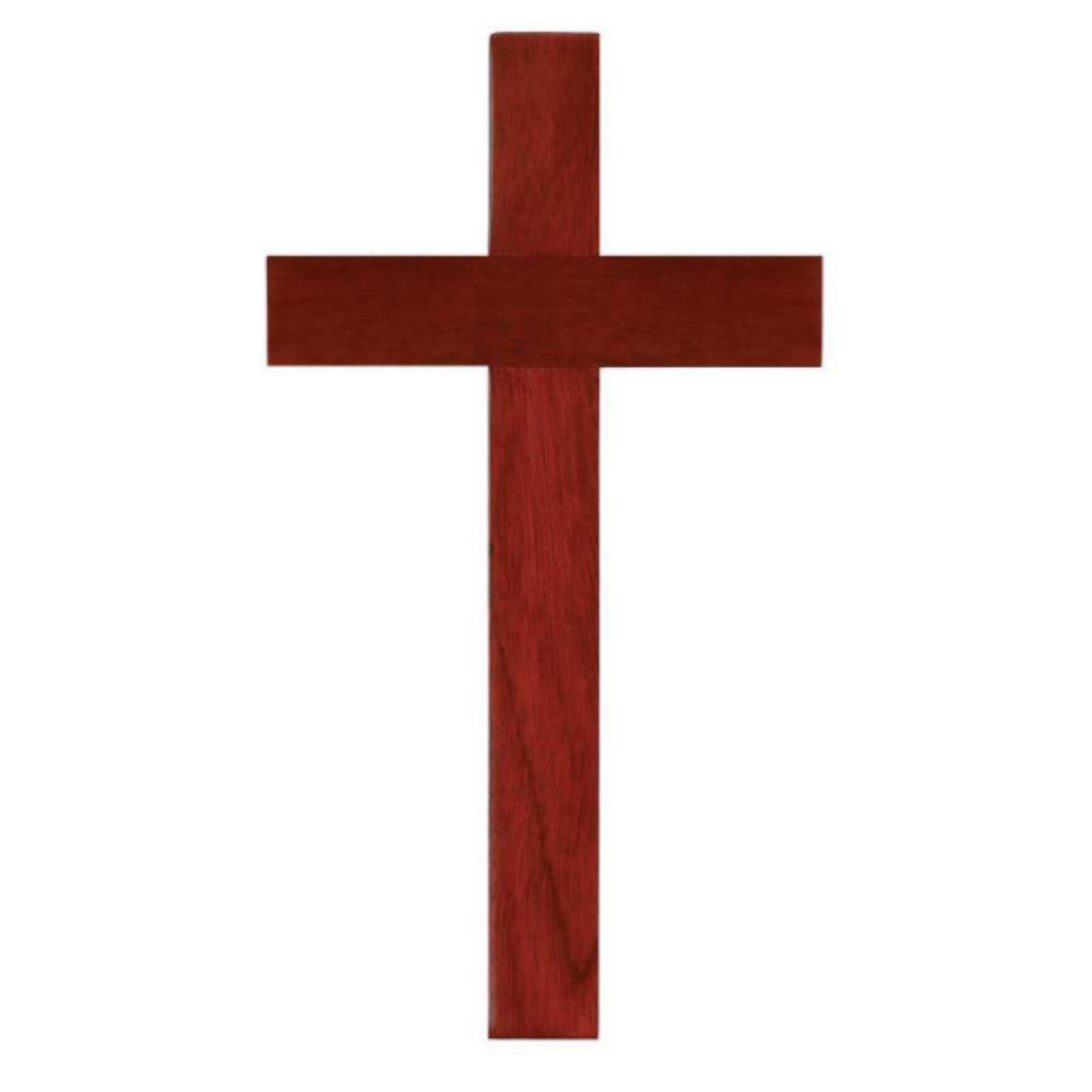 Wood Wall Cross - 16" Mahogany (WWC-22)