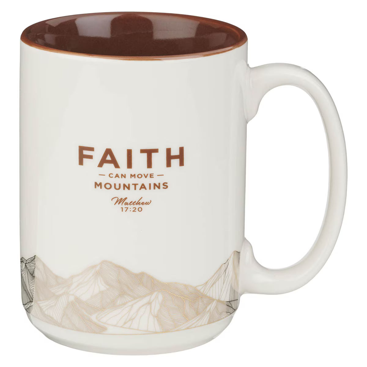 Ceramic Mug - Faith Can Move Mountains (MUG1275)