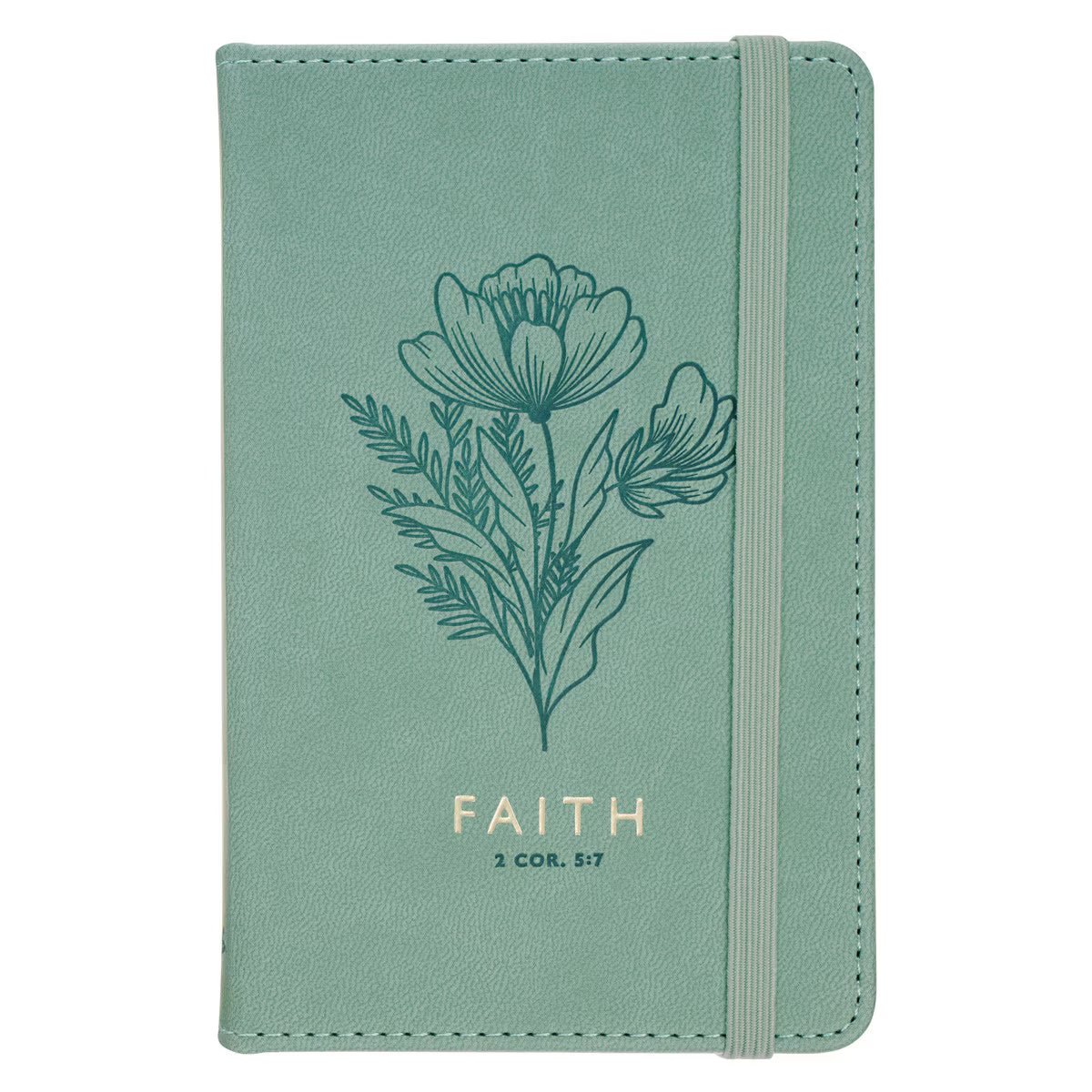 Notebook w/ Elastic Band Closure - Faith, 2 Corinthians 5:7 (NBM019)