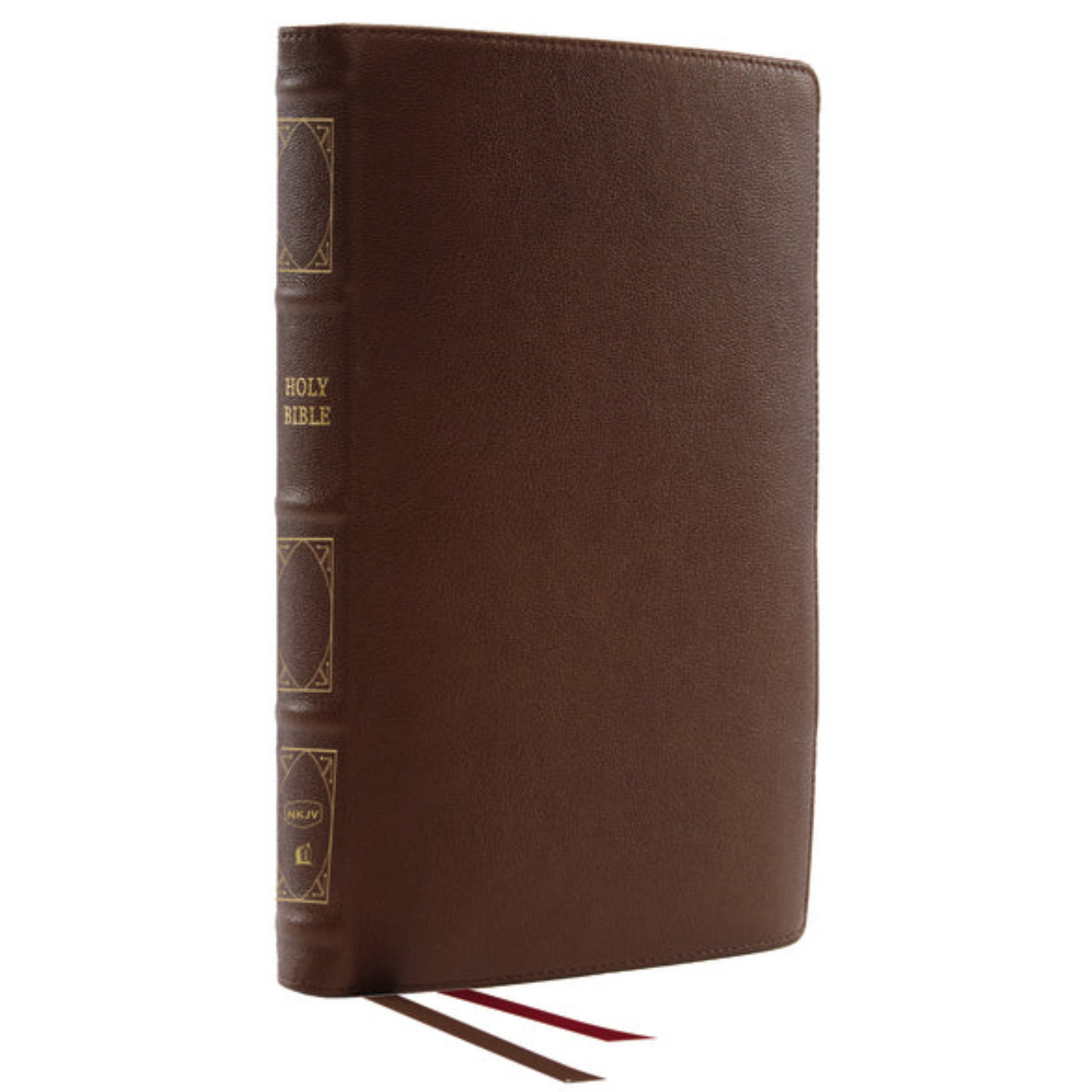 NKJV, Thinline Reference Bible, Genuine Leather, Brown