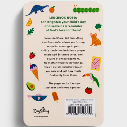 Prayers to Share: 100 Pass-Along Lunch Box Notes for Kids (U1654)
