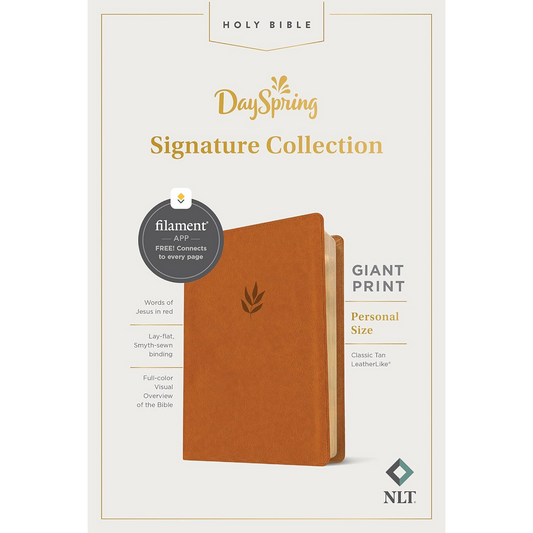 NLT Personal Size Giant Print Bible (Filament Enabled), Leatherlike