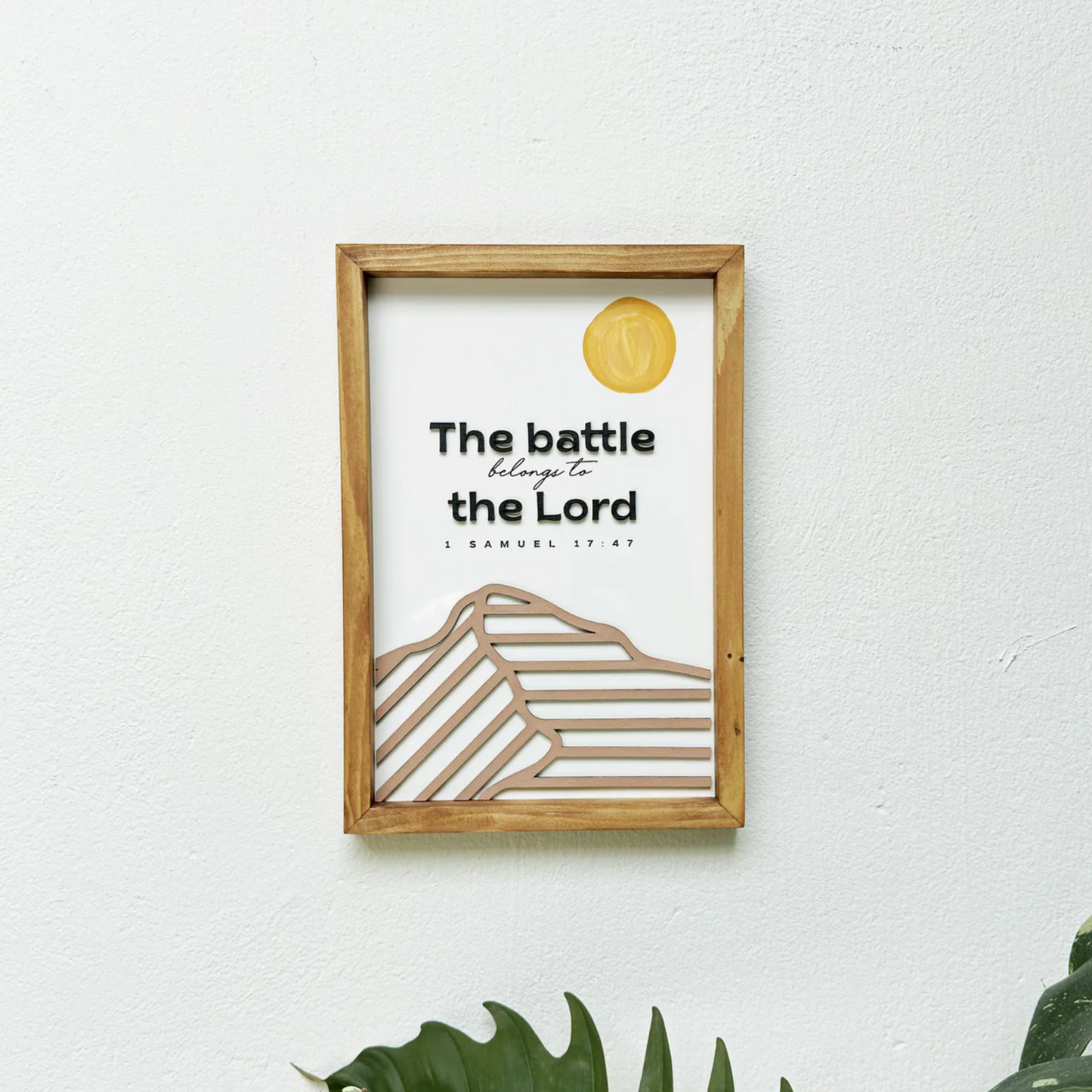 Wall Frame - The Battle Belongs To The Lord