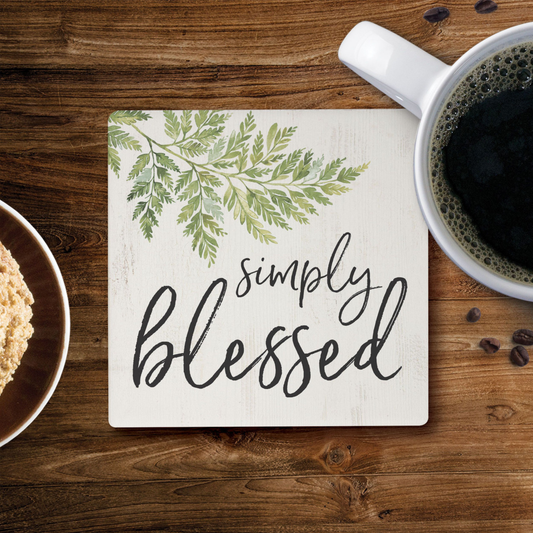 Ceramic Coaster - Simply Blessed (COA1306)