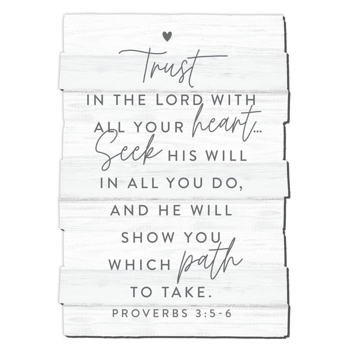 Stacked Wood Wall Plaque - Trust In The Lord, #45041 (11.75"H)