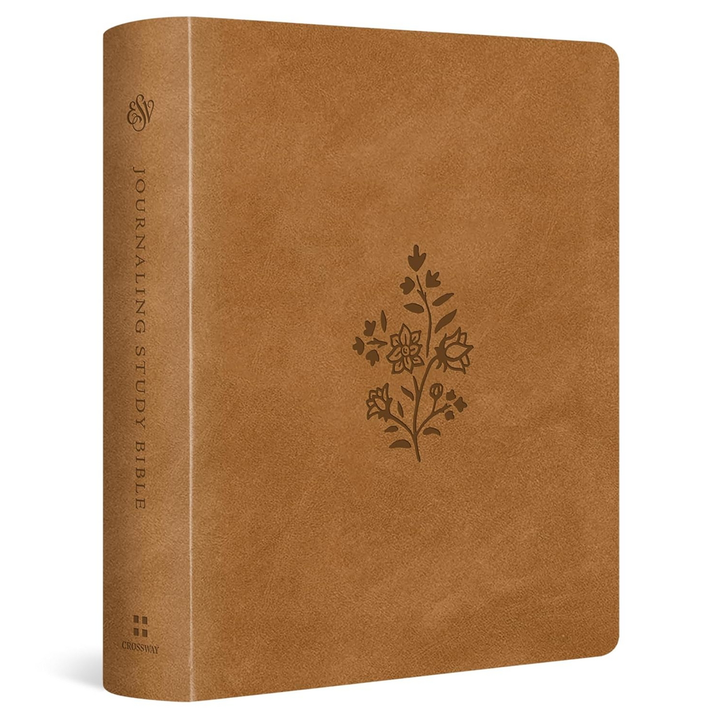 ESV Journaling Study Bible, TruTone® over Board, Nubuck Caramel