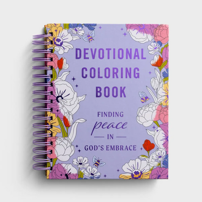 Finding Peace in God's Embrace: Devotional Coloring Book (U3621)