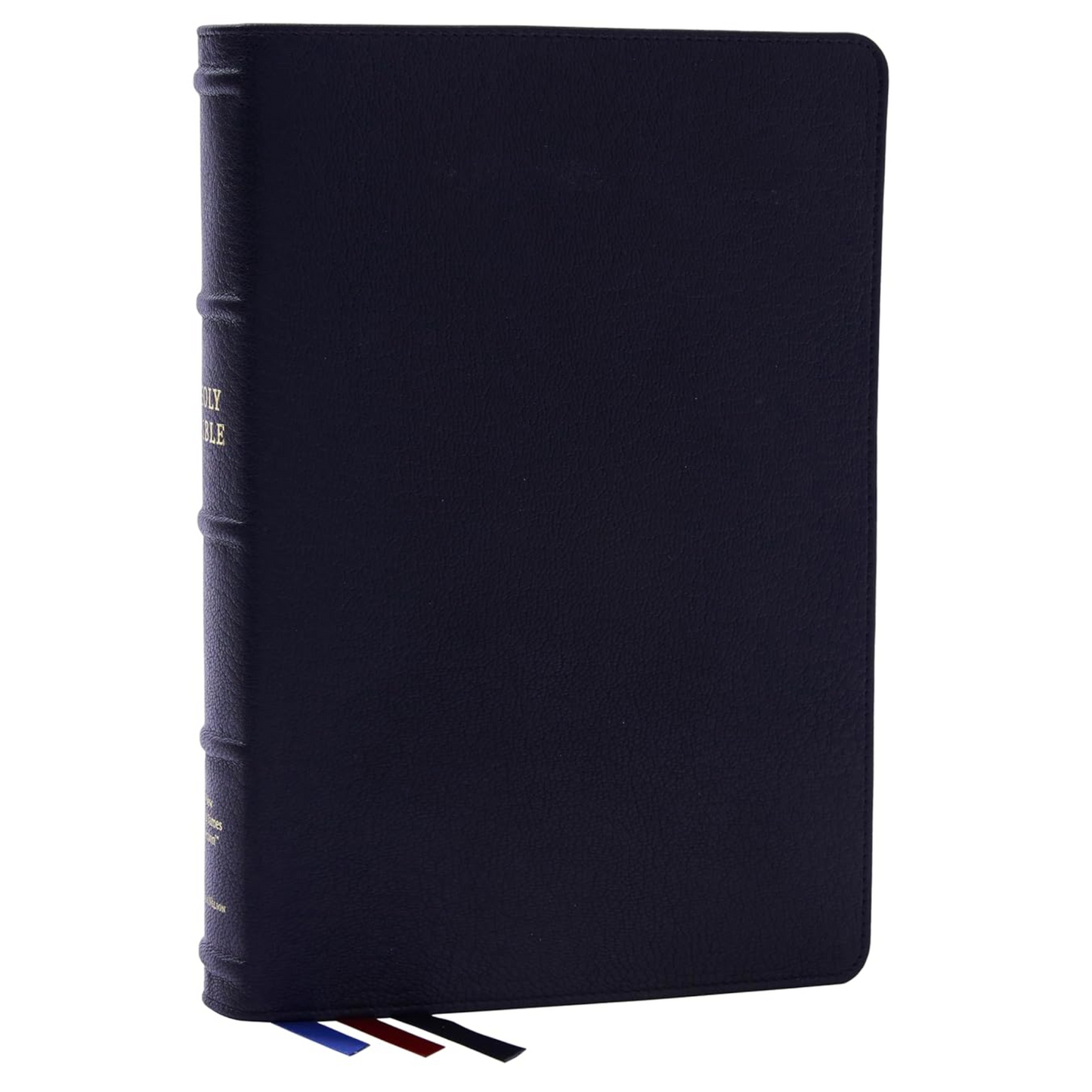 NKJV, Large Print Thinline Reference (Blue Letter) Maclaren Series, Genuine Leather
