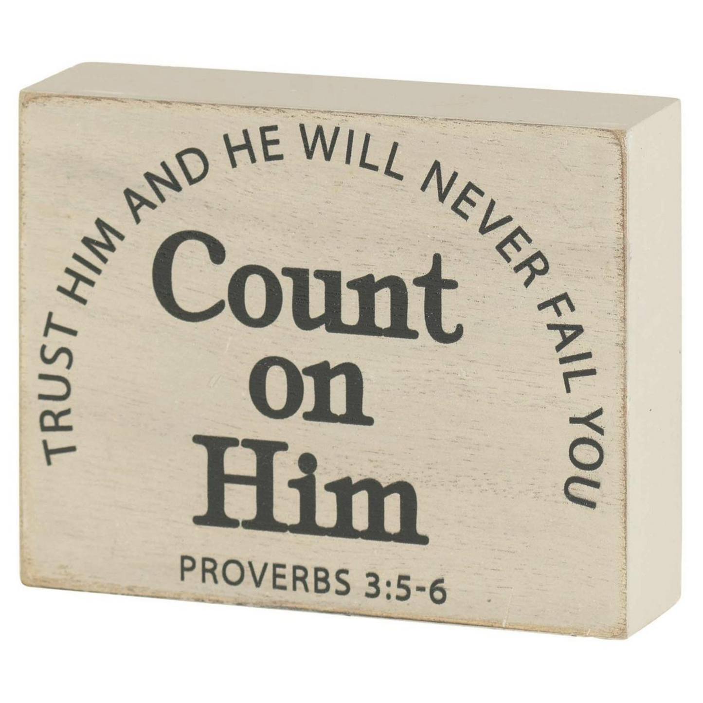 Tabletop Plaque - Count On Him (TPLK43-327)