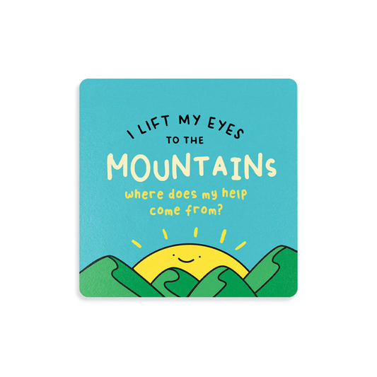 Wooden Coaster - I Lift My Eyes To The Mountains