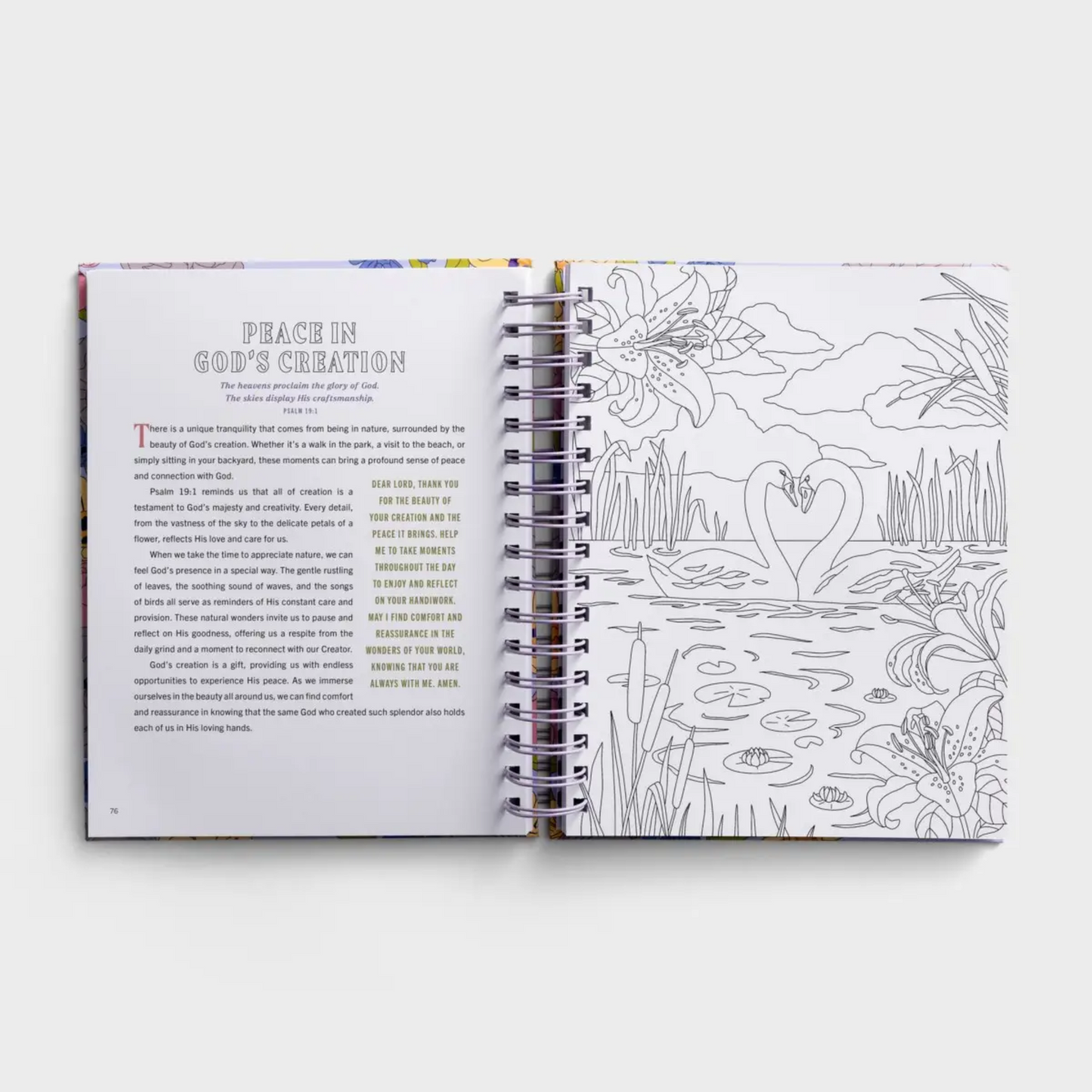Finding Peace in God's Embrace: Devotional Coloring Book (U3621)