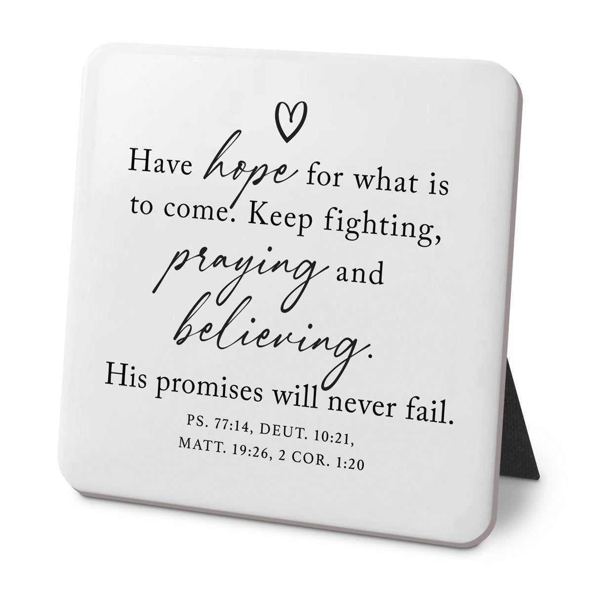 Tabletop Plaque, Black & White Series