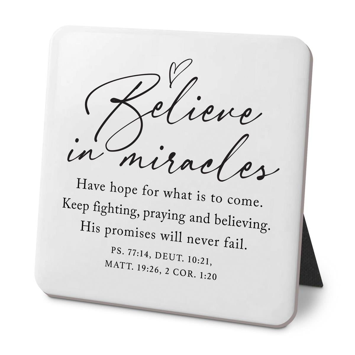 Tabletop Plaque, Black & White Series