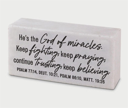 Scripture Block Plaque