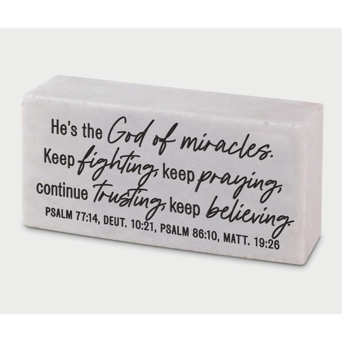 Scripture Block Plaque