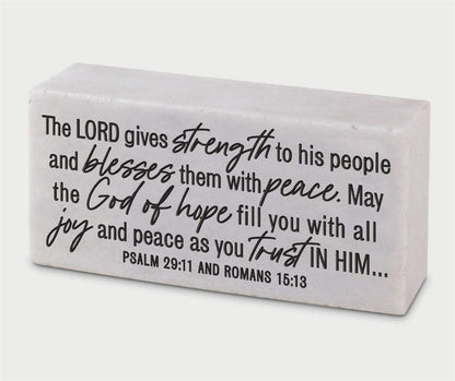 Scripture Block Plaque