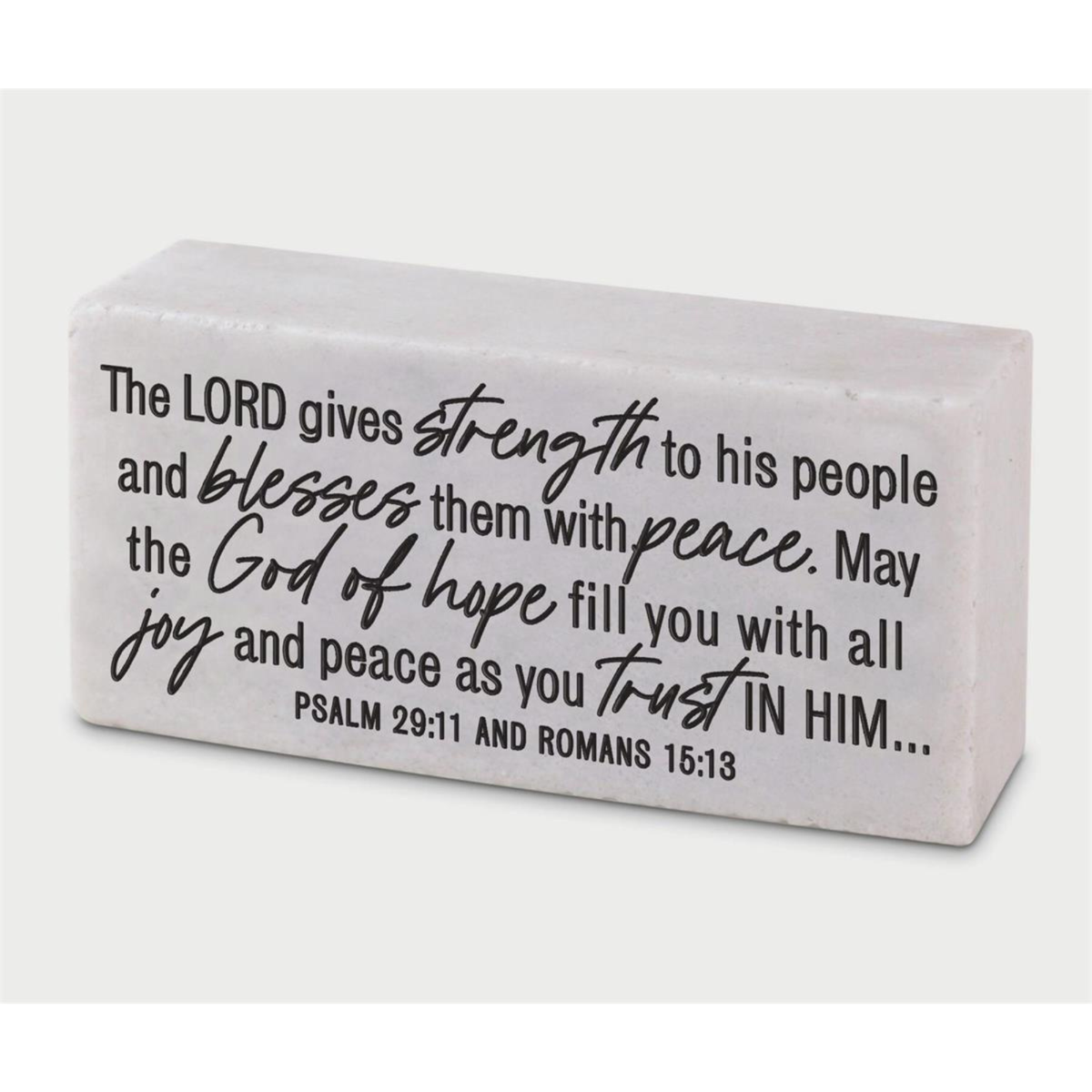 Scripture Block Plaque