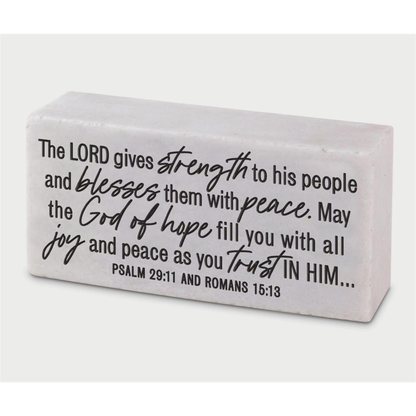 Scripture Block Plaque