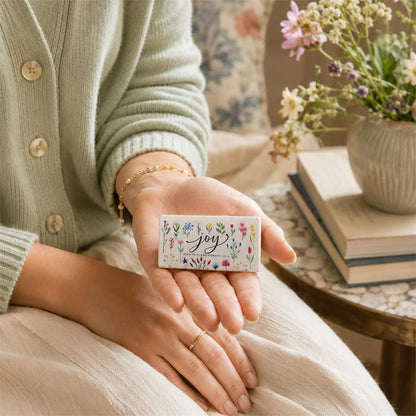 Scripture Block Plaque (Floral)