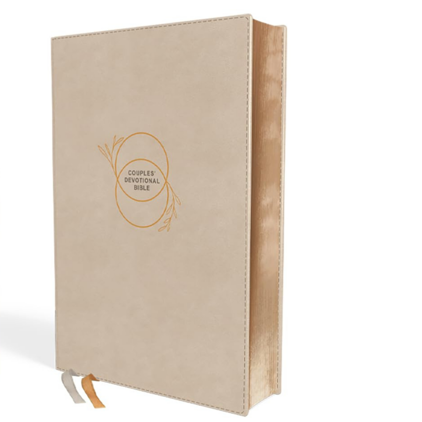 NIV Couples' Devotional Bible, Leathersoft - Stone