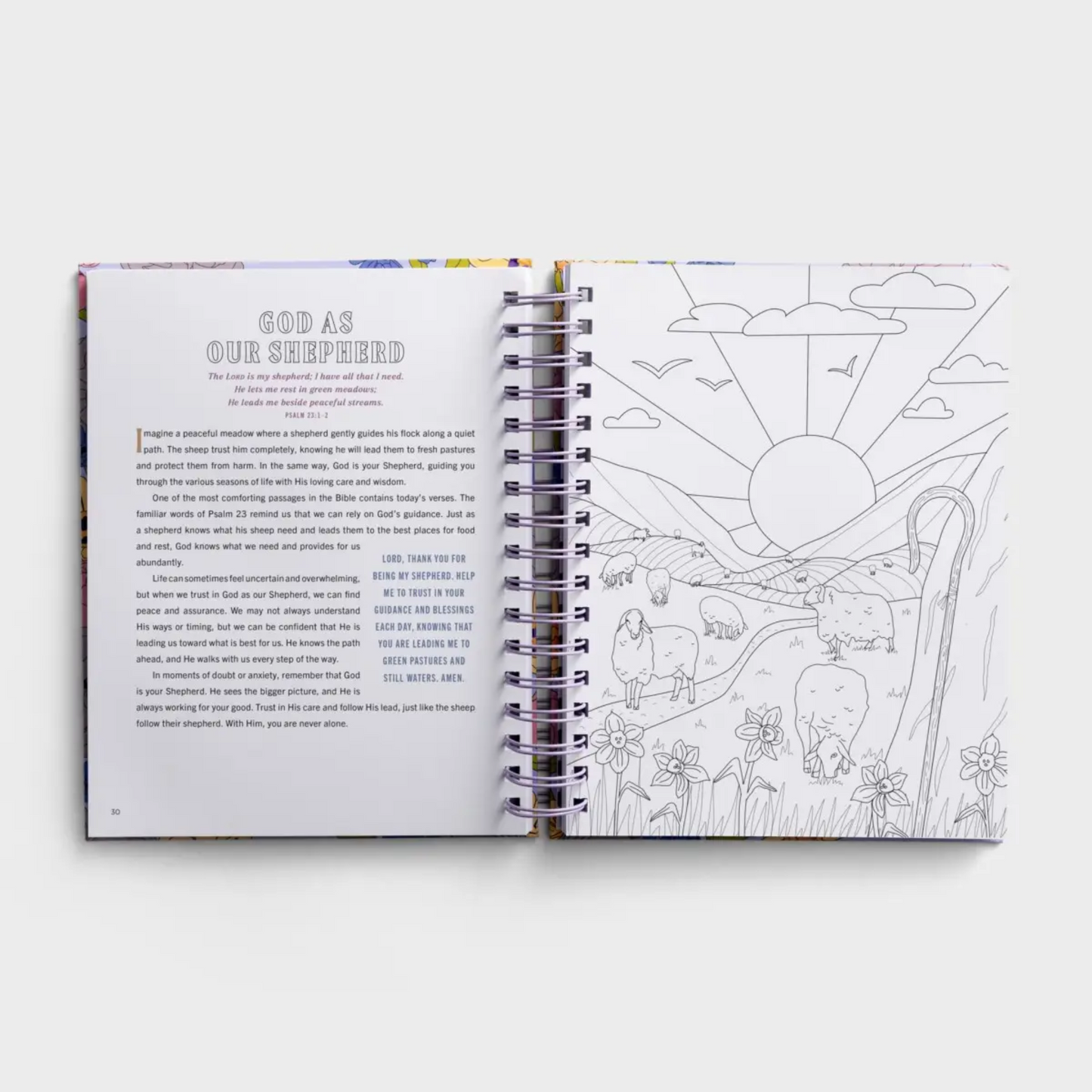 Finding Peace in God's Embrace: Devotional Coloring Book (U3621)