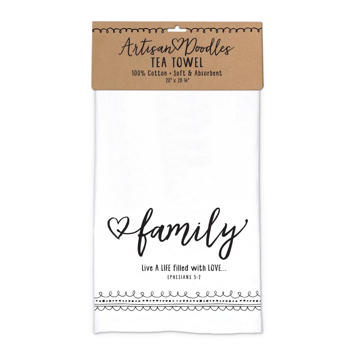 Tea Towel - Artisan Doodles