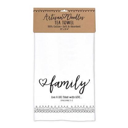 Tea Towel - Artisan Doodles