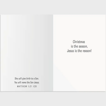 Christmas Boxed Cards - Nativity Sticker Card, 8 cards with Sticker Sheets (J8907)
