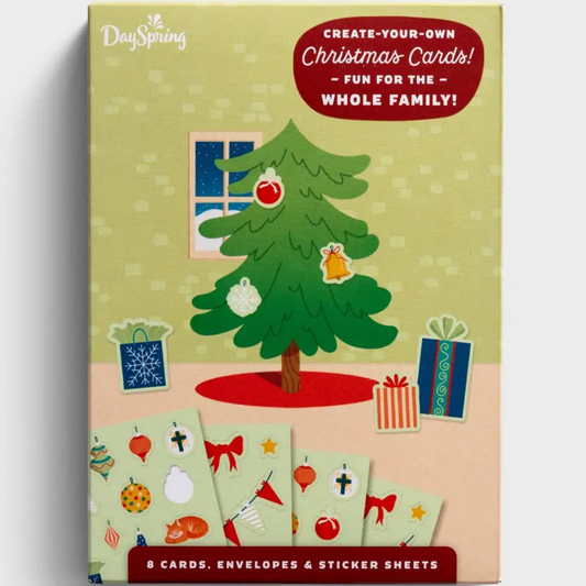 Christmas Boxed Cards - Interactive Sticker Christmas Tree (U0994)
