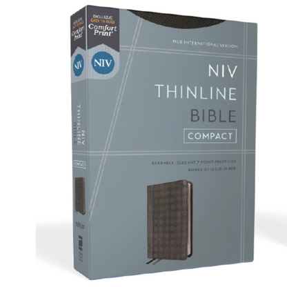 NIV Thinline Bible, Compact, Leathersoft